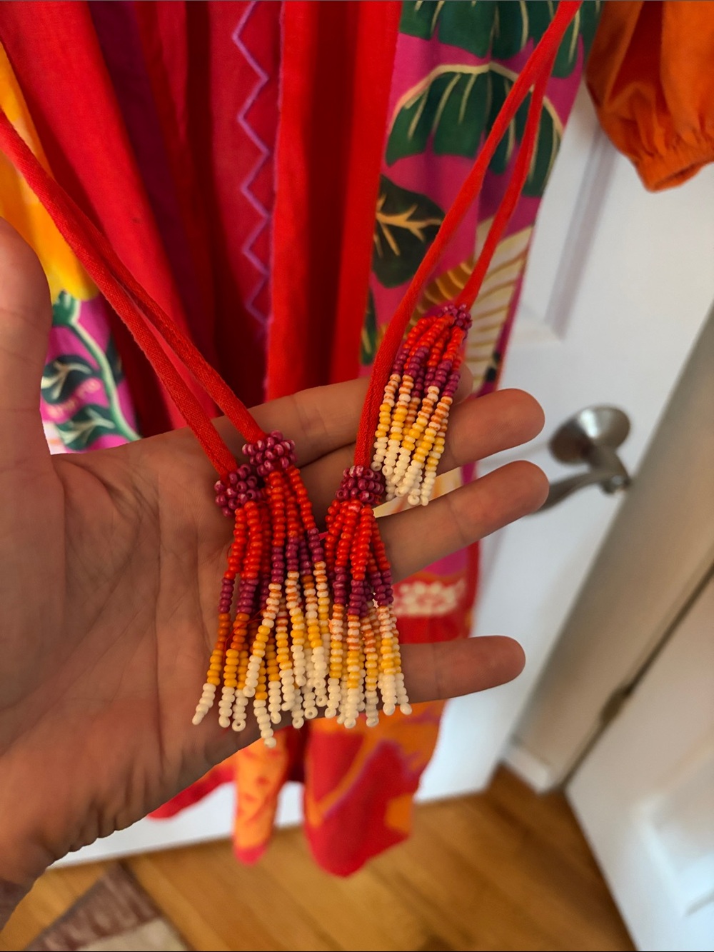 Farm Rio Sunset Patchwork Maxi Dress - Flawed - please read - Picture 6 of 16